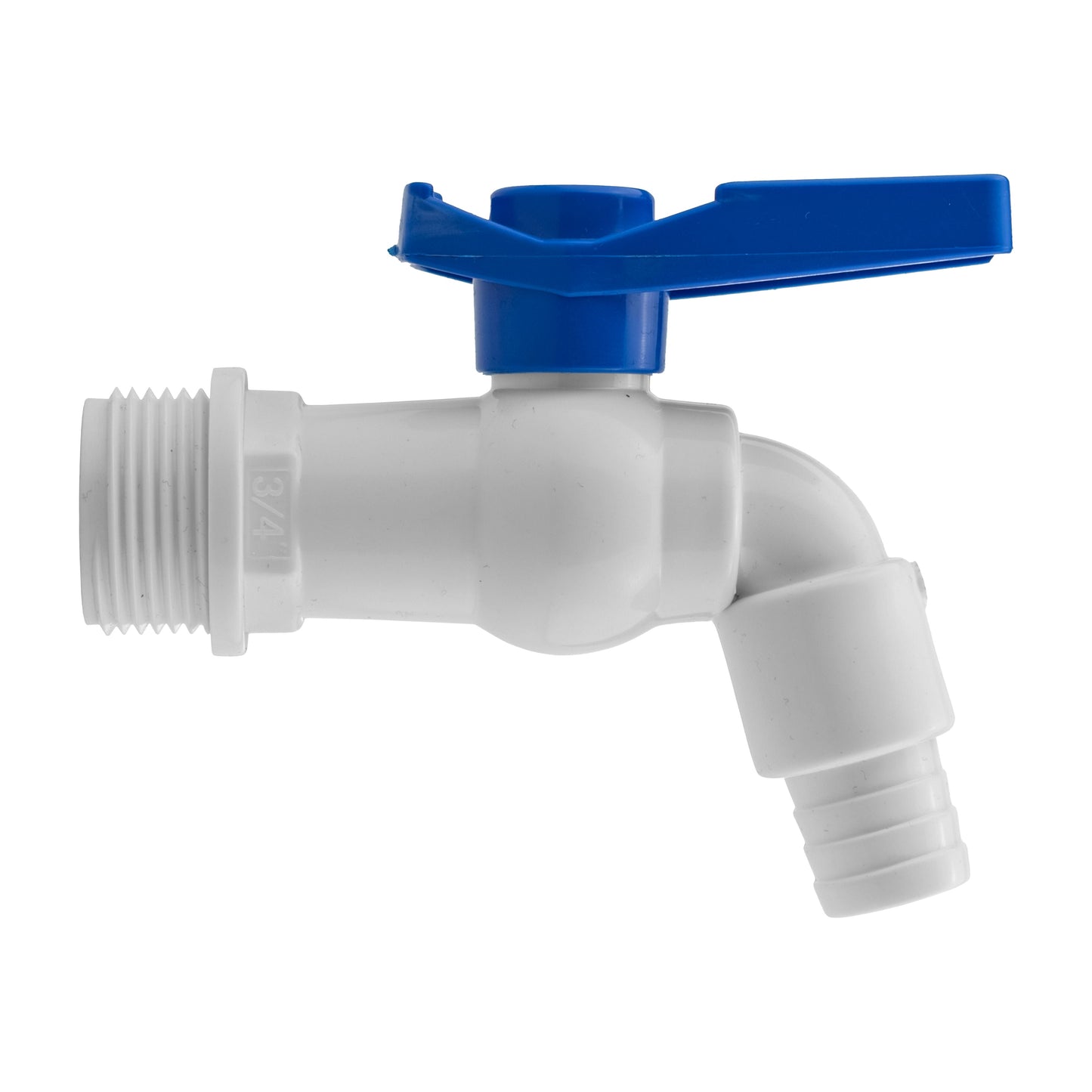 Water Butt Kit 3/4in with White PVC Tap and Drill Bit for DIY Workshop Accessory