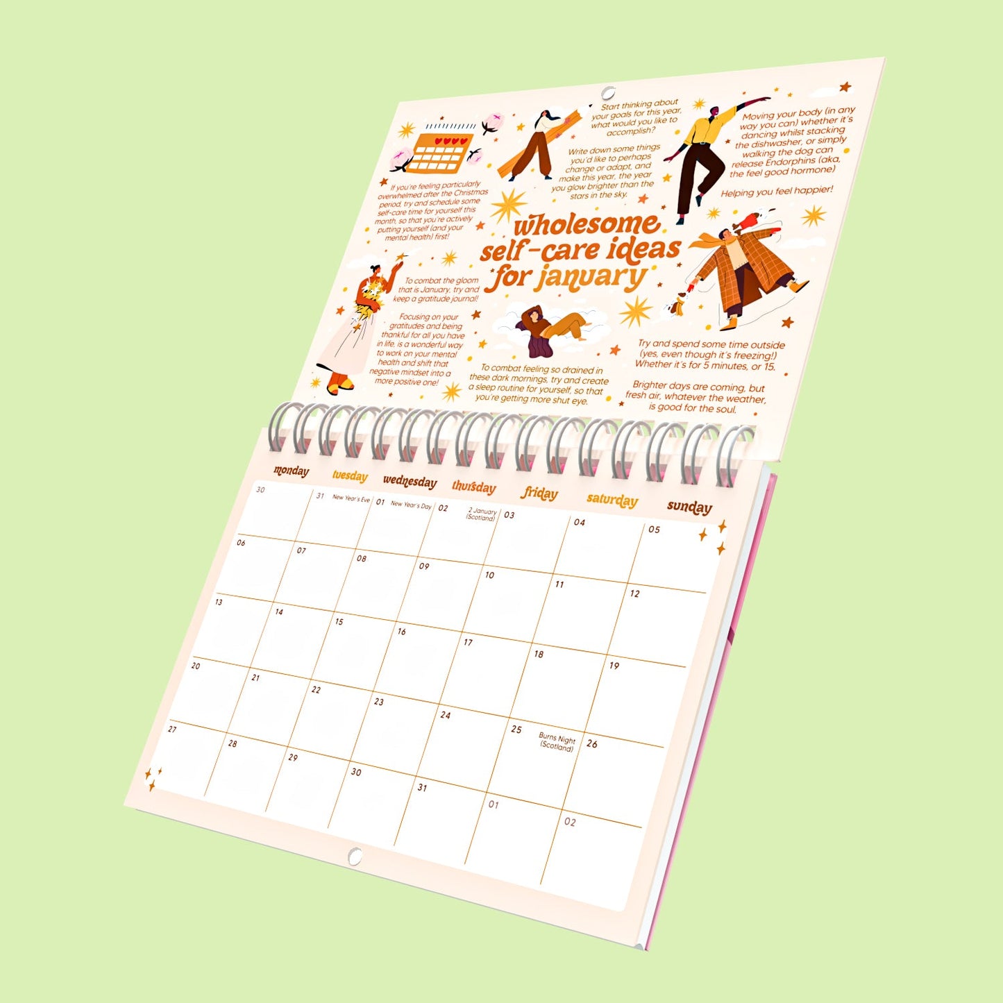 2026 Dated Calendar: A Self-Love Journey