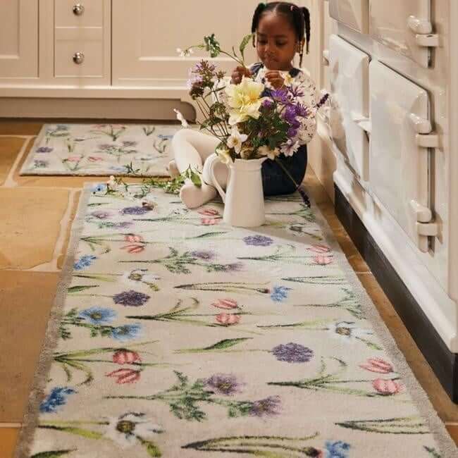 Eco-Friendly Washable Floral Mat