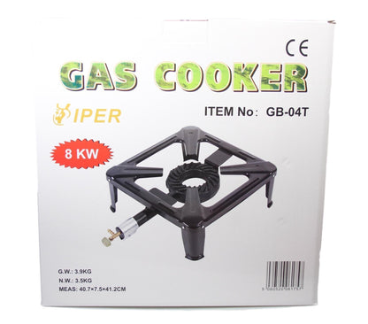 Viper Outdoor Camping Gas Stove Powerful Single Burner