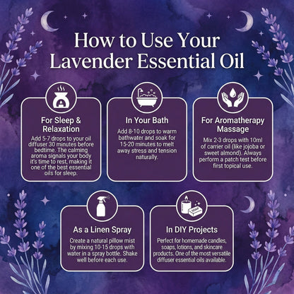 Aetheo French Lavender Essential Oil — 100% Pure, 10ml, UK Bottled
