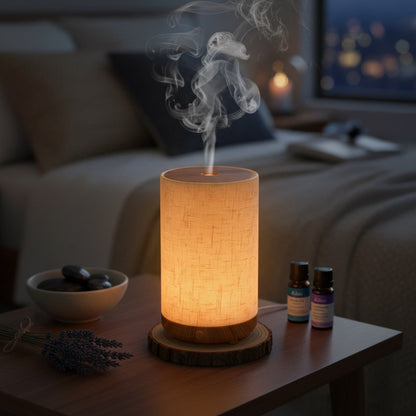 Aetheo Tranquil Sleep Gift Set — Fabric Diffuser and 2 Essential Oils