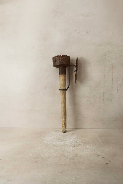Vintage Teak Wall Torch - 151.1