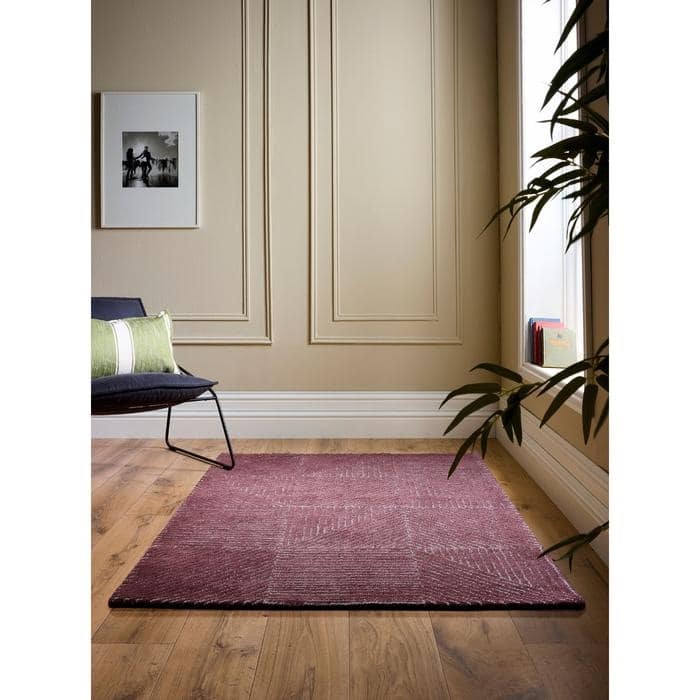 Modern Wool Rug Geometric Design