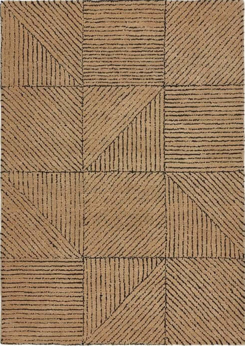 Modern Wool Rug Geometric Design