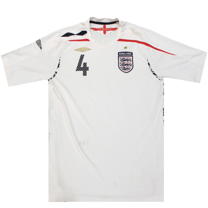 England 2008-2009 Home Shirt Steven Gerrard 4 (Excellent) L