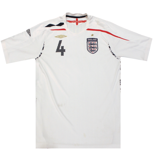 England 2008-2009 Home Shirt Steven Gerrard 4 (Excellent) L