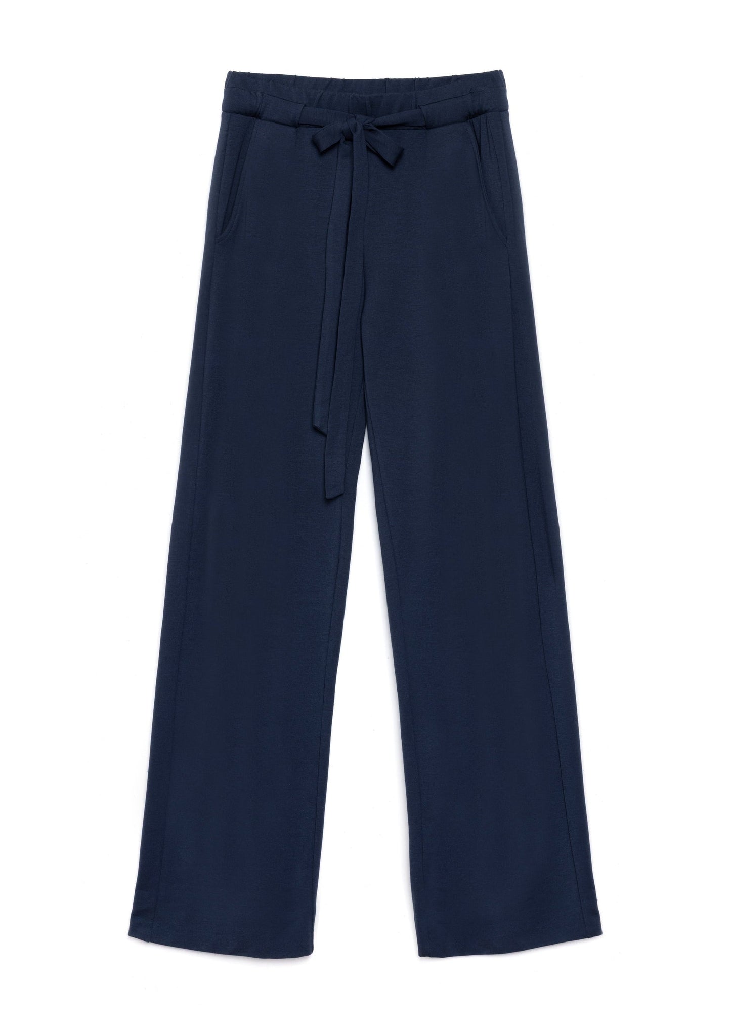 GODDESS wide leg trousers, navy