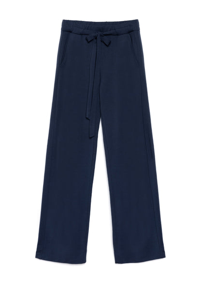 GODDESS wide leg trousers, navy