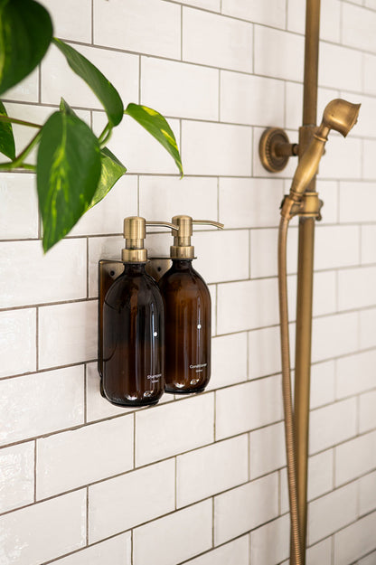 Gold Triple Wall Mounted Soap Dispenser