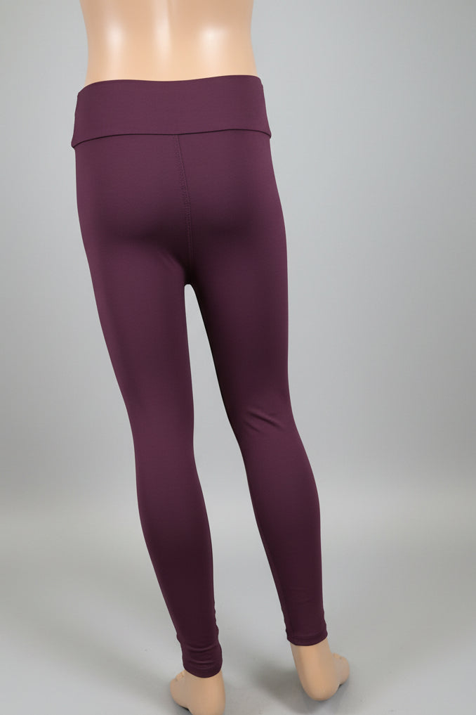 Solid colour, soft, stretch leggings in black, green, navy, grey, orange, pink, fuchsia, purple and more!