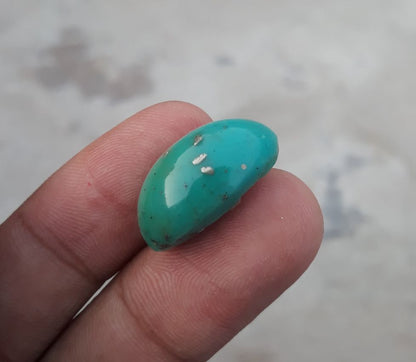 Natural Turquoise Green Matrix  with Pyrite, Shajri Feroza, Oval Shape, Real Firoza Stone, Dimensions-22x14mm