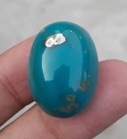 Natural Turquoise Teal Green Matrix  with Pyrite, Shajri Feroza, Oval Shape, Real Firoza Stone,Dimensions-26x19mm