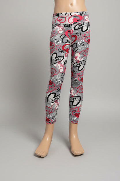 Heart design leggings