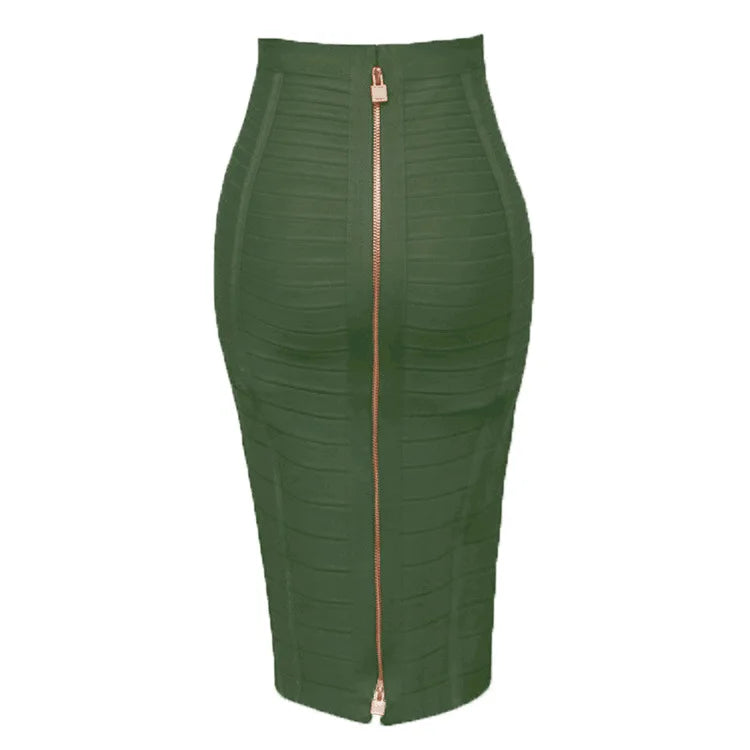 Elegant Sheath Skirt for Women – High Waist, Slim Fit, Office & Evening Wear