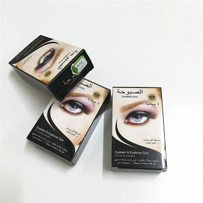 Professional Eyelash Eyebrow Dye Gel - 15-Minute Fast Tint Brown Black Color Cream Kit