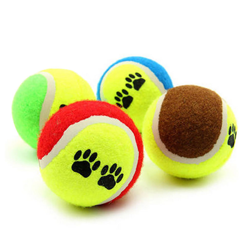 Paw Design Tennis Balls Set for Cats and Dogs