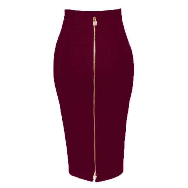 Elegant Sheath Skirt for Women – High Waist, Slim Fit, Office & Evening Wear