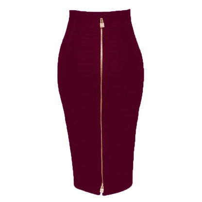 Elegant Sheath Skirt for Women – High Waist, Slim Fit, Office & Evening Wear