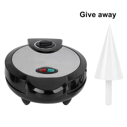 Electric Egg Roll Maker DIY Ice Cream Cone Machine Crispy Omelet Machine Pancake Machine, EU Plug, EU Plug