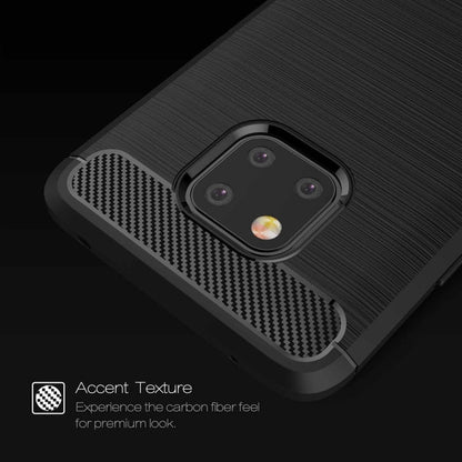 Brushed Texture Carbon Fiber Shockproof TPU Case for Huawei Mate 20 Pro, For Huawei Mate 20 Pro, For Mate 20 Pro