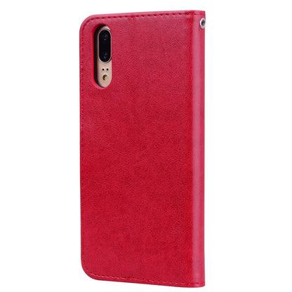 Rose Embossed Horizontal Flip PU Leather Case for Huawei P20, with Holder & Card Slots & Wallet, For Huawei P20, Huawei P20