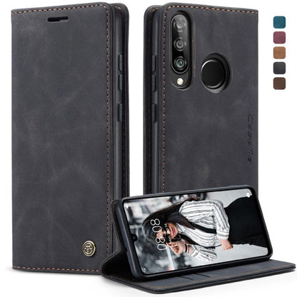 CaseMe-013 Multifunctional Retro Frosted Horizontal Flip Leather Case for Huawei P30 Lite, with Card Slot & Holder & Wallet, For Huawei P30 Lite