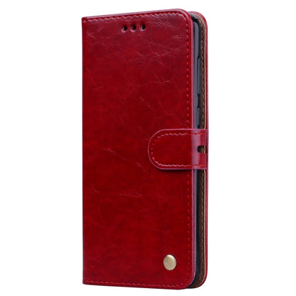Business Style Oil Wax Texture Horizontal Flip Leather Case for Huawei Honor 8C, with Holder & Card Slots & Wallet, For Huawei Honor 8C
