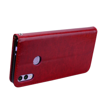 Business Style Oil Wax Texture Horizontal Flip Leather Case for Huawei Honor 8C, with Holder & Card Slots & Wallet, For Huawei Honor 8C