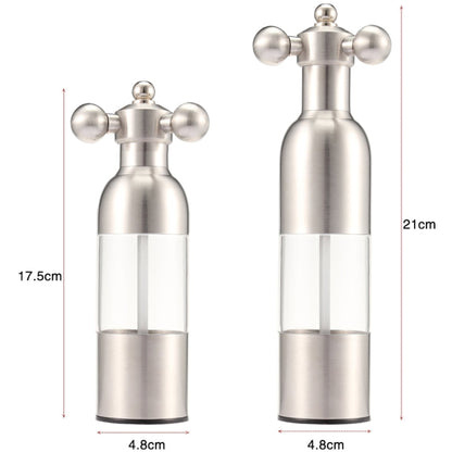 MICLAN Stainless Steel 304 Rudder Shape Grinder Pepper Grinding Machine, Size : L, L