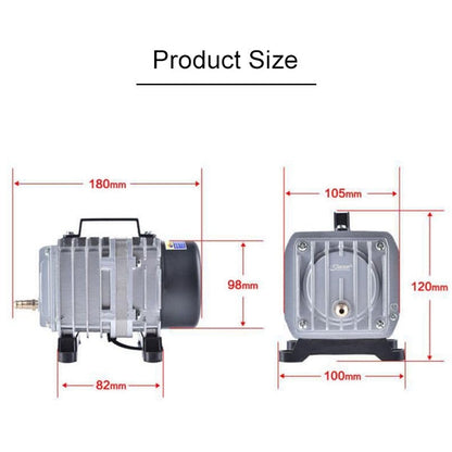 ACO-004 58W 75L/Min Electromagnetic Air Pump Compressor Seafood Fish Tank Increase Oxygen Air Flow Spliter, US Plug, ACO-004