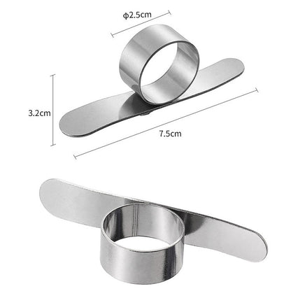 5 PCS Stainless Steel Finger Open Orange Peeler Parer Tool, 5 PCS Stainless Steel