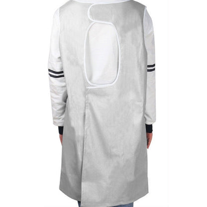 Sleeveless Pet Apron Beauty Gown Pet Grooming Beautician Smock Waterproof Clothing Pet Store Aprons,M, Length: 93cm, Size:M Color:Silver