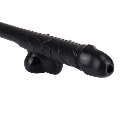 10 PCS Dicky Sipping Straw, Length: about 19cm, Dicky Sipping Straw(Black)