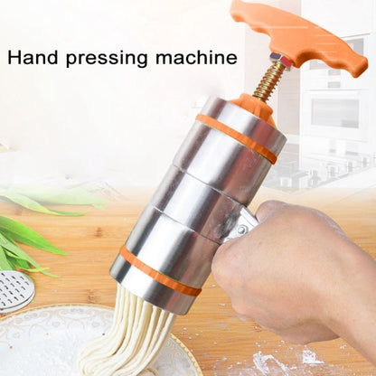 5 Molds Household Manually Small Stainless Steel Pressing Style Handhold Noodle Machine, 5 Molds