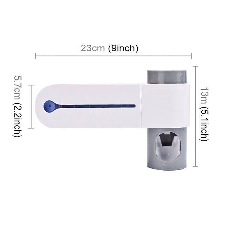 Automatic Toothpaste Dispenser Dental UV Ultraviolet Toothbrush Sterilizer Storage Holder