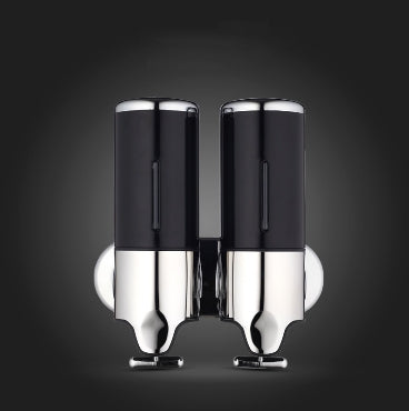 Dual Hotel Shower Manual Dispenser Wall Mounted Washing Liquid Shampoo Soap Bottle, Capacity: 1000ml, 1000ml/Gold, 1000ml/Transparent, 1000ml/White, 1000ml/Dark Red, 1000ml/Silver, 1000ml/Black