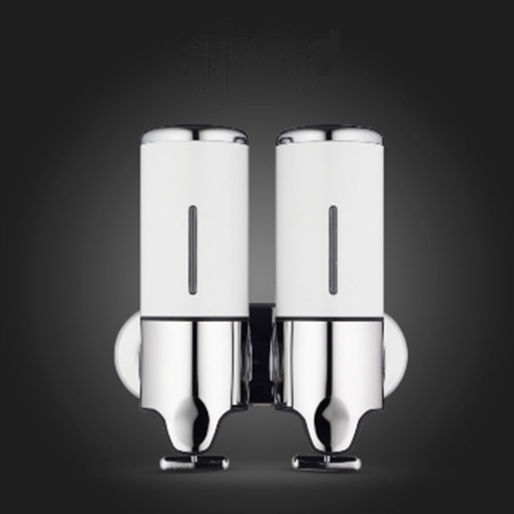 Dual Hotel Shower Manual Dispenser Wall Mounted Washing Liquid Shampoo Soap Bottle, Capacity: 1000ml, 1000ml/Gold, 1000ml/Transparent, 1000ml/White, 1000ml/Dark Red, 1000ml/Silver, 1000ml/Black