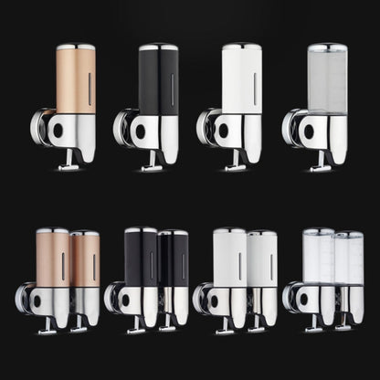 Dual Hotel Shower Manual Dispenser Wall Mounted Washing Liquid Shampoo Soap Bottle, Capacity: 1000ml, 1000ml/Gold, 1000ml/Transparent, 1000ml/White, 1000ml/Dark Red, 1000ml/Silver, 1000ml/Black