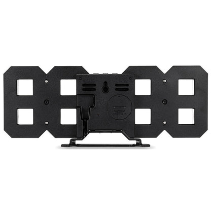 Multi-Function Large 3D LED Digital Wall Alarm Clock with Snooze Function, 12/24 Hours Display for Home, Kitchen, Office, DC 5V, CE Certificated, Black Body White Characters, Black Body Blue Characters