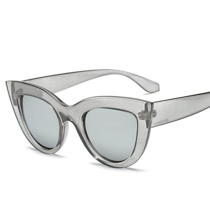 Cat Eye Mirrored Metal Frame UV400 Sunglasses for Women, HC2055A, HC2055B, HC2055C, HC2055D, HC2055E, HC2055F, HC2055G, HC2055H, HC2055J, HC2055K