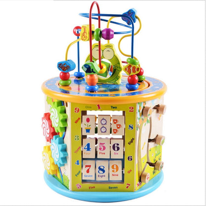 Multi-functional Wooden Gaming Treasure Box Toy, Multi-functional