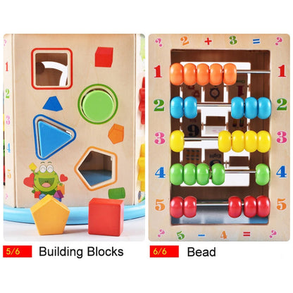 Multi-functional Wooden Gaming Treasure Box Toy, Multi-functional
