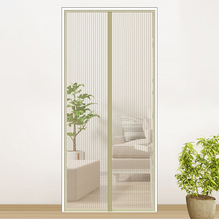 Magnetic Door Curtain Mosquito-proof Screen Door Curtain, Size:210x100cm, Size:210x100cm(Beige), Size:210x100cm(White), Size:210x100cm(Black), Size:210x100cm(Coffee)