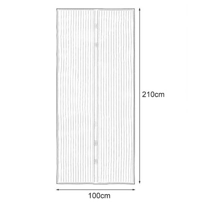 Magnetic Door Curtain Mosquito-proof Screen Door Curtain, Size:210x100cm, Size:210x100cm(Beige), Size:210x100cm(White), Size:210x100cm(Black), Size:210x100cm(Coffee)
