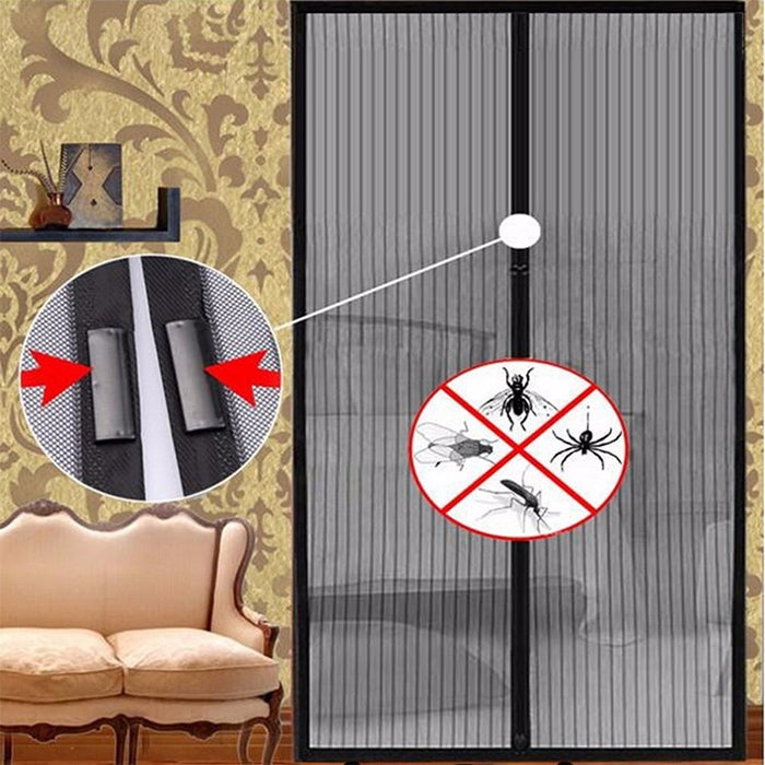 Magnetic Door Curtain Mosquito-proof Screen Door Curtain, Size:210x100cm, Size:210x100cm(Beige), Size:210x100cm(White), Size:210x100cm(Black), Size:210x100cm(Coffee)