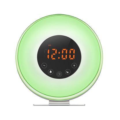 Multi-function Led Touch Intelligent Wake-up Light Alarm Clock with FM Radio, USB