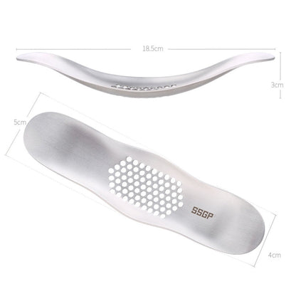 SSGP Kitchen Tool Manual 304 Stainless Steel Brushed Texture Garlic Presser, 304 Stainless Steel Garlic Crusher