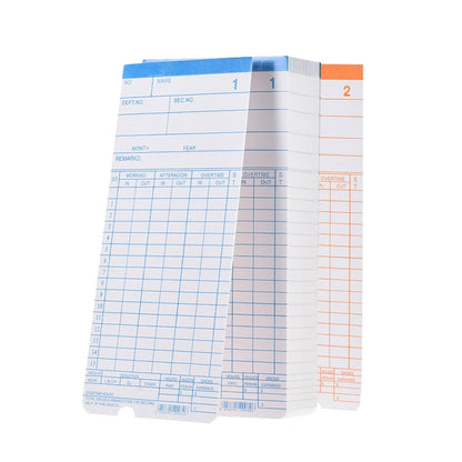 90 PCS Paper Time Card, Paper Time Card