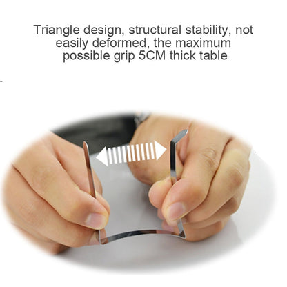 10 PCS Stainless Steel Tablecloth Clip Adjustable Triangle Clamp Holder, 10 PCS